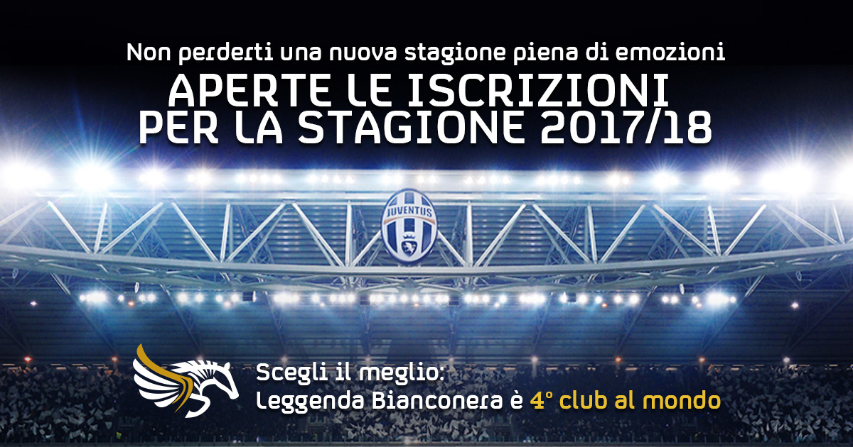 Leggenda Bianconera, Tesseramento stagione 17/18